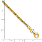 Leslie's SS Gold-plated Twisted Wire-wrapped w/ 1in Ext. Bracelet - Image 5