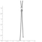 Leslie's SS Rhodium-plated Polished X Lariat w/ 2in Ext. Necklace - Image 5