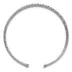 Leslie's SS RH-plated Polished and D/C 6-Wire Cuff Bangle - Image 2