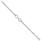 Leslie's Sterling Silver Infinity Symbol Bracelet - Image 2