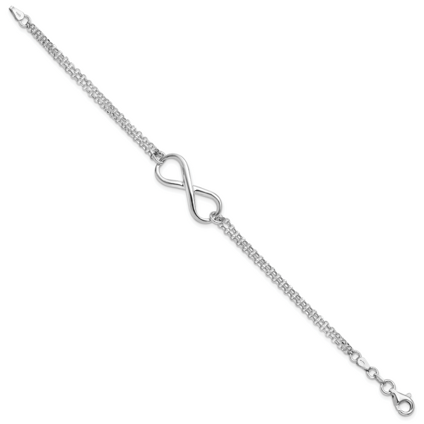 Leslie's Sterling Silver Infinity Symbol Bracelet - Image 2