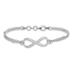 Leslie's Sterling Silver Infinity Symbol Bracelet - Image 3