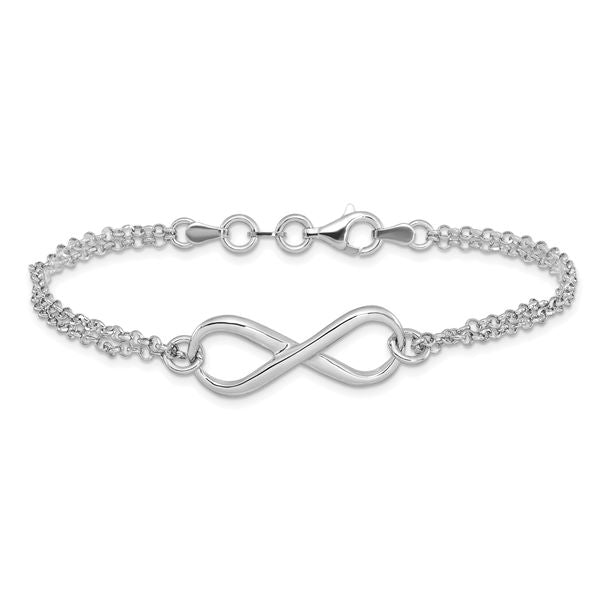 Leslie's Sterling Silver Infinity Symbol Bracelet - Image 3