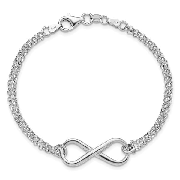Leslie's Sterling Silver Infinity Symbol Bracelet - Image 4