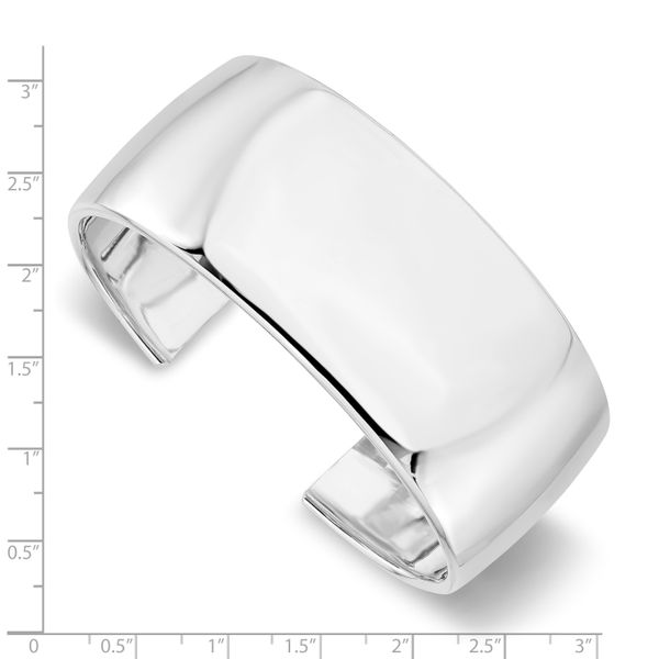 Leslie's Sterling Silver Polished Slip-on Bangle - Image 3