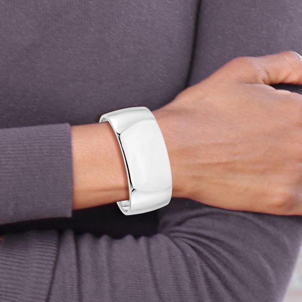 Leslie's Sterling Silver Polished Slip-on Bangle - Image 4