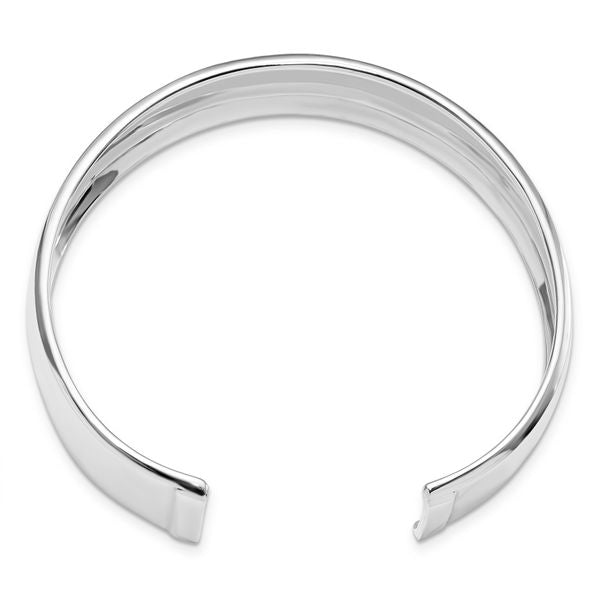 Sterling Silver Polished Slip-on Bangle - Image 2