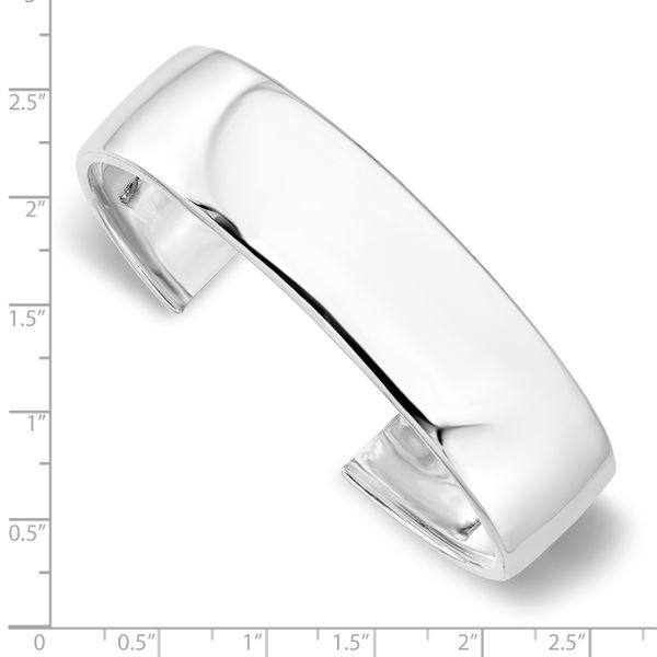 Sterling Silver Polished Slip-on Bangle - Image 3