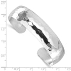 Leslie's Sterling Silver Polished Hammered Slip-on Bangle - Image 3