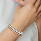 Sterling Silver Polished Fancy Slip-on Bangle - Image 4