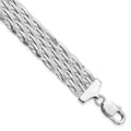Leslie's Sterling Silver Polished Braided Bracelet