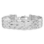 Leslie's Sterling Silver Polished Braided Bracelet - Image 3