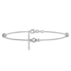 Leslie's Sterling Silver Polished w/1in ext. Anklet - Image 3