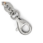 Leslie's Sterling Silver w/Rose-tone Cross w/1.5in ext. w/Cross Bracelet - Image 4