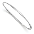Leslie's Sterling Silver Polished Twisted Bangle