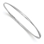 Leslie's Sterling Silver Polished Twisted Bangle