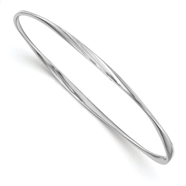 Leslie's Sterling Silver Polished Twisted Bangle