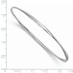 Leslie's Sterling Silver Polished Twisted Bangle - Image 2