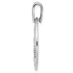 Leslie's Sterling Silver RH-plated Polished Preciosa Crystal Pendant - Image 2