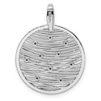 Leslie's Sterling Silver RH-plated Polished Preciosa Crystal Pendant - Image 4