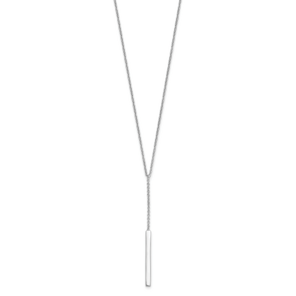 Leslie's Sterling Silver Polished w/1in ext. Necklace - Image 2