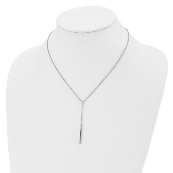 Leslie's Sterling Silver Polished w/1in ext. Necklace - Image 4