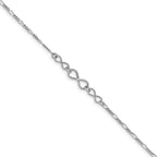 Leslie's Sterling Silver Infinity w/1in ext. Anklet