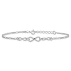 Leslie's Sterling Silver Infinity w/1in ext. Anklet - Image 3
