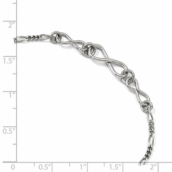 Leslie's Sterling Silver Infinity w/1in ext. Anklet - Image 4