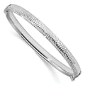 Leslie's Sterling Silver Polished & Textured Bangle