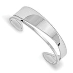 Leslie's Sterling Silver Polished Fancy Cuff Bangle