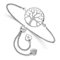 Leslie's Sterling Silver Tree of Life Adjustable Bracelet