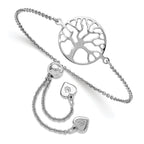 Leslie's Sterling Silver Tree of Life Adjustable Bracelet
