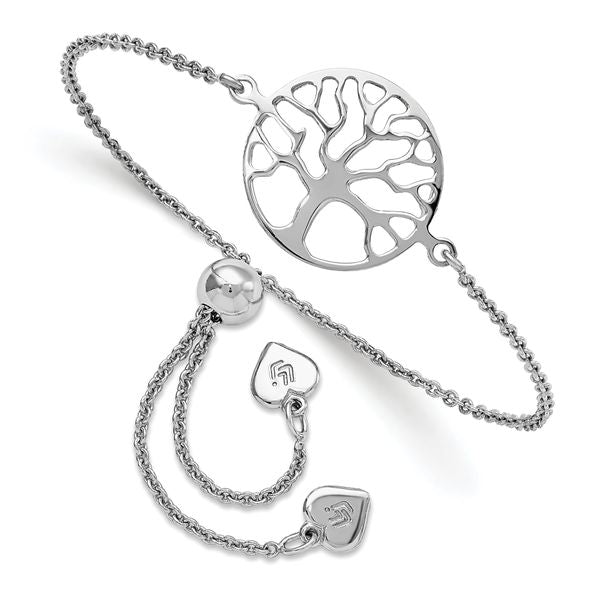Leslie's Sterling Silver Tree of Life Adjustable Bracelet