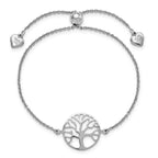 Leslie's Sterling Silver Tree of Life Adjustable Bracelet - Image 3