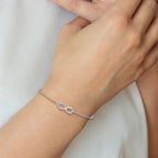 Leslie's Sterling Silver Polished Infinity Adjustable Bracelet - Image 4
