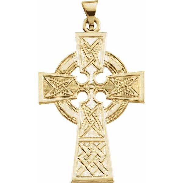 Celtic-Inspired Cross Pendant