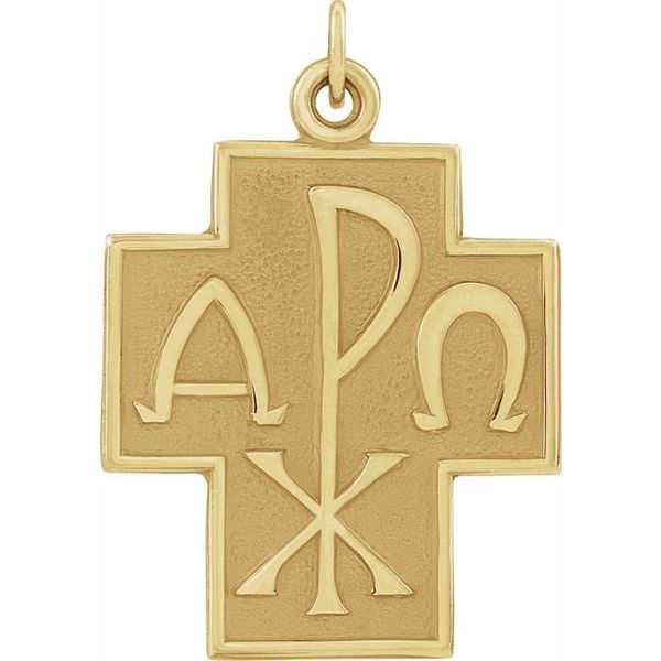 Alpha Omega Cross Pendant