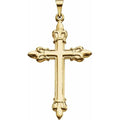 Fleur-de-Lis Cross Pendant