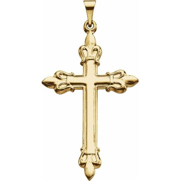 Fleur-de-Lis Cross Pendant
