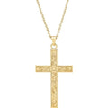 Floral Cross Necklace
