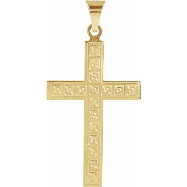 Geometric Cross Pendant