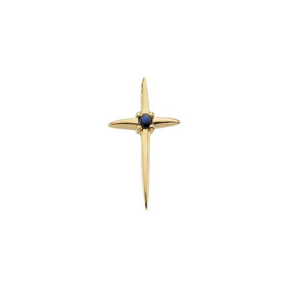 Solitaire Cross Pendant