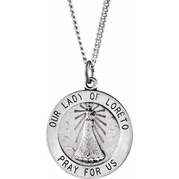 Our Lady of Loreto Medal Necklace