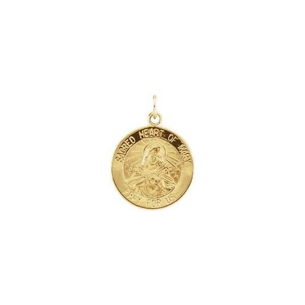 Sacred Heart of Mary Medal Pendant