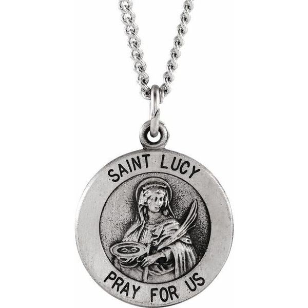 St. Lucy Medal Necklace