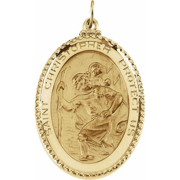 Oval St. Christopher Medal