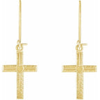 Heart & Cross Earrings - Image 2