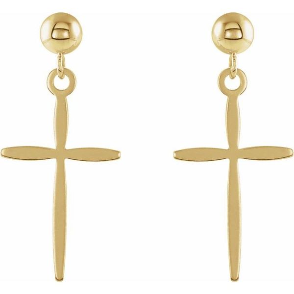 Cross Earrings - Image 2