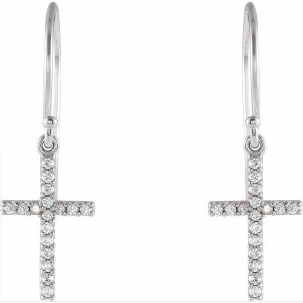 Petite Cross Earrings - Image 2